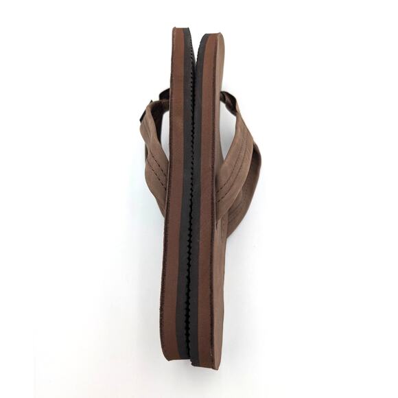 Rainbow 301ALTS0 Flip Flop Sandals Men's Leather Espresso XL-Large US11-12 EU45 - Picture 11 of 13